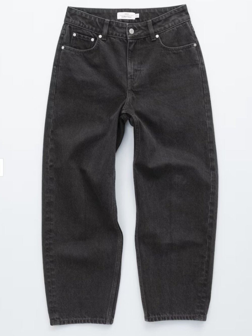 NWT & Other Stories Tapered Leg Black Wash Jean Size 26